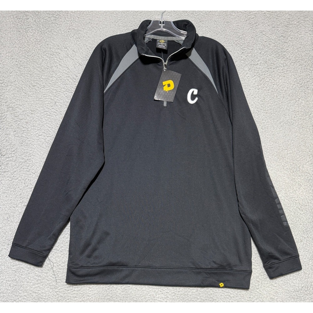 NEW DeMarini Heater Baseball Mens 1/2 Zip Thermal Pullover Gray mens Large